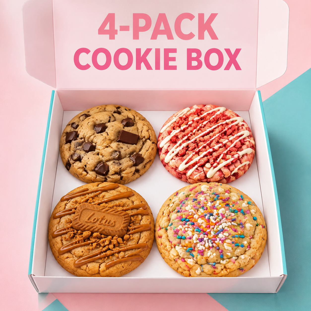 4-Pack Cookie Box